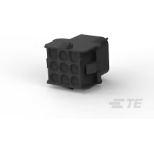TE Connectivity-1-480707-9 Connector Discrete Wire Housing Conn Housing RCP 9 POS 6.35mm Crimp ST Panel Mount Black Package