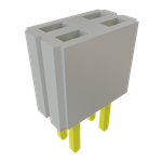 Conn Socket Strip SKT 4 POS 1.27mm Solder ST Thru-Hole Tube