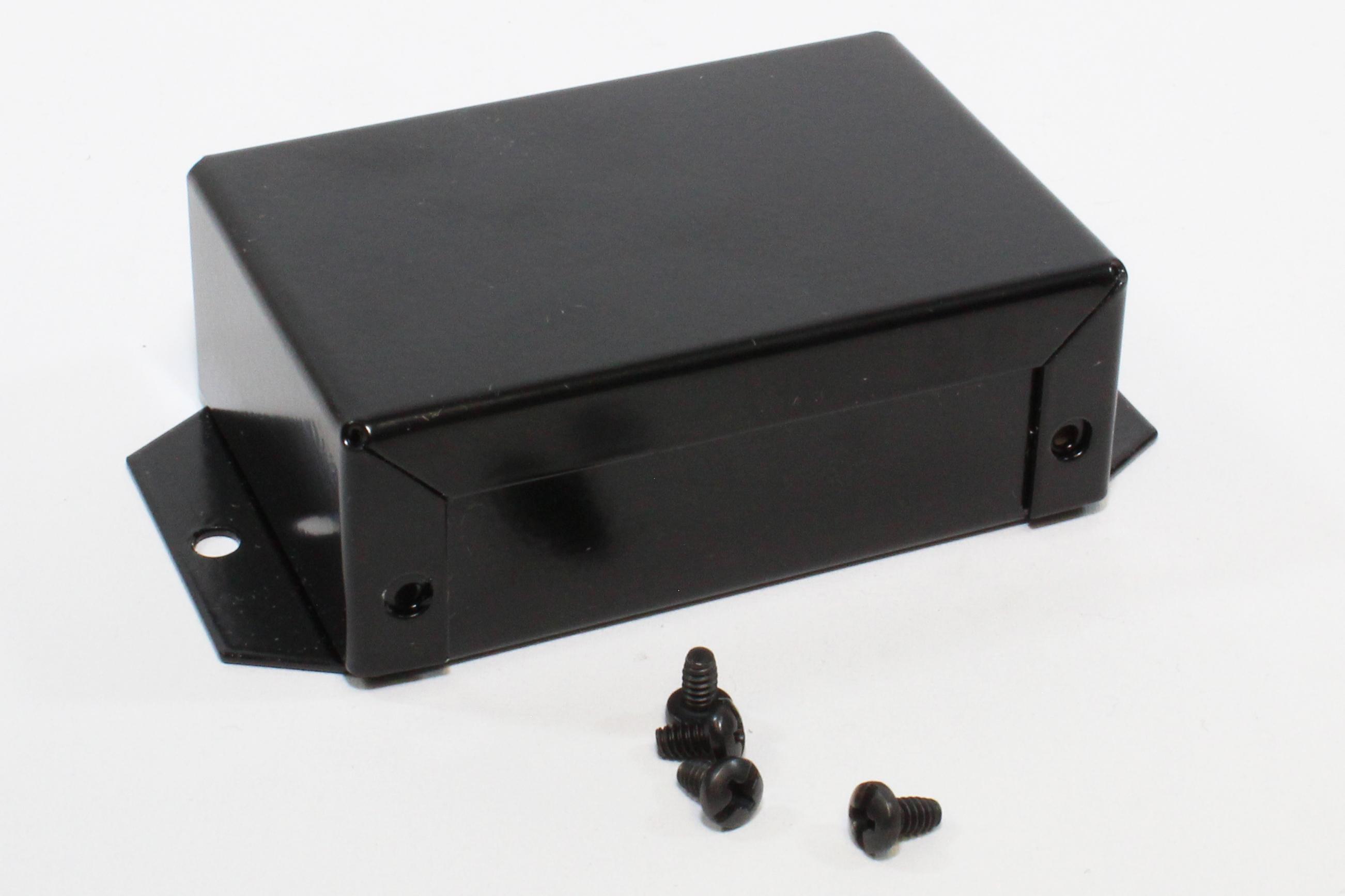 Hammond Manufacturing-1411FBCBK  Black Aluminum Flange Mount Solid Models Enclosure