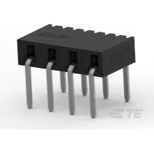 TE Connectivity-2314938-4 Cabezales del conector y receptáculos PCB Conn Socket Strip SKT 4 POS 2mm Solder RA Thru-Hole Tube