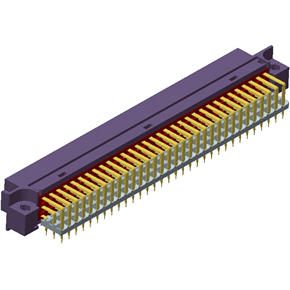 Amphenol Communications Solutions-86093968813H55FTLF Steckverbinderleisten und Leiterplattenbuchsen Din Headers and Receptacles, Backplane connectors, Right Angle Receptacle Solder-to-Board Style R 96 ways, Class II, Tail Length: 3mm, with Harpoon