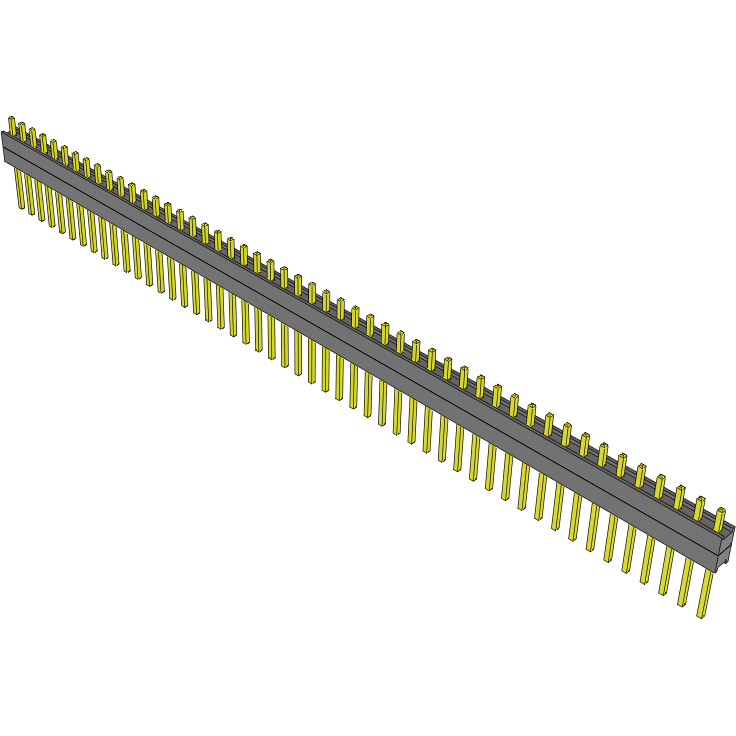 Samtec-EW-50-15-L-S-200 Connector Headers and PCB Receptacles Conn Board Stacker HDR 50 POS 2.54mm Solder ST Top Entry Thru-Hole Bulk