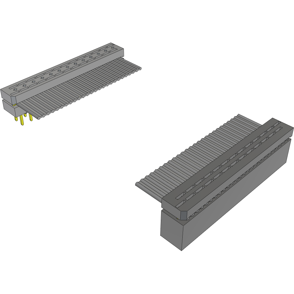 Samtec-IDMD-13-T-02.01  Cable Assembly 0.051m 28AWG 1.27mm 26 to 26 POS IDC Connector to IDC Connector F-M Clamshell