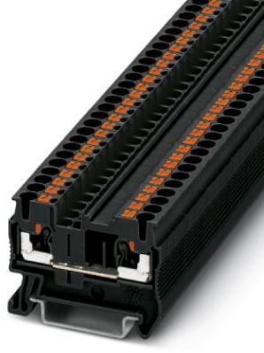 PHOENIX CONTACT-3212330 连接器接线板 Conn Feed-Through Terminal Block 2 POS Push-In Spring T DIN Rail 24A