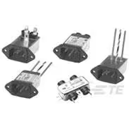 TE Connectivity-6609012-1 Starkstromleitungsfilter Power Line Filter 50Hz/60Hz 3A 250VAC Quick Connect Panel Mount