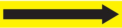Panduit-PPMA1649D Etiquetas Labels Pipe Marker Dura-Polyester Vinyl Black/Yellow 63.5x304.8mm