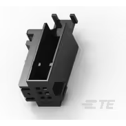 TE Connectivity-965412-1 Connector Discrete Wire Housing Conn Housing RCP 6 POS 2.54mm Crimp ST Cable Mount Black Carton