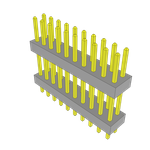 Conn Board Stacker HDR 20 POS 2mm Solder ST Top Entry Thru-Hole Bulk