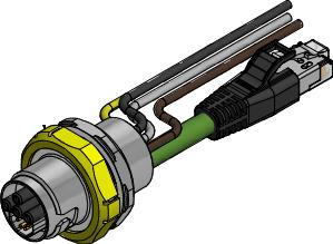 CONEC-57-02847 Andere Kabelbaugruppen Circular Cable Assembly Double Ended