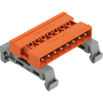 Conn Shrouded Header Adapter HDR 8/8 POS 5.08mm Solder ST Side Entry DIN Rail Box