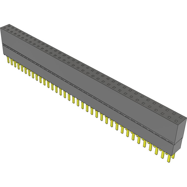 Samtec-ESW-136-48-G-D 连接器插头及 PCB 插座 Conn Elevated Socket SKT 72 POS 2.54mm Solder ST Top Entry Thru-Hole Tube