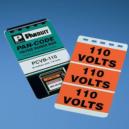 Panduit-PCVB-110Y 配线标志 Cable Markers Pre-Marked Vinyl Orange