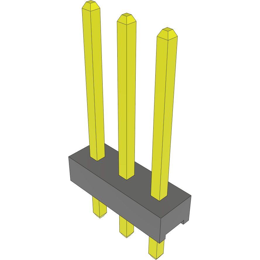 Samtec-MTMM-103-07-L-S-300 Steckverbinderleisten und Leiterplattenbuchsen Conn Unshrouded Header HDR 3 POS 2mm Solder ST Top Entry Thru-Hole Bulk