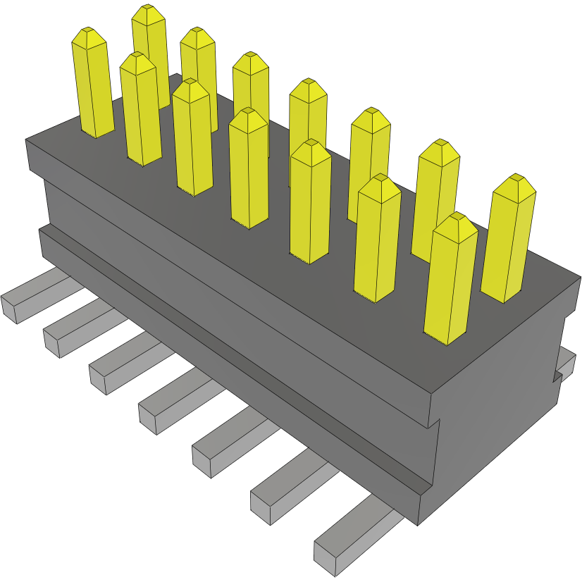 Samtec-FTSH-107-02-L-DV 连接器插头及 PCB 插座 Conn Unshrouded Header HDR 14 POS 1.27mm Solder ST Top Entry SMD TIGER CLAW™ Tube