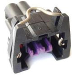 Conn Housing F 2 POS Crimp ST Cable Mount Black