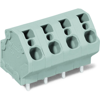WAGO-745-3158 Bloques terminales del conector PCB terminal block 4 mm² Pin spacing 7.5 mm 8-pole CAGE CLAMP®