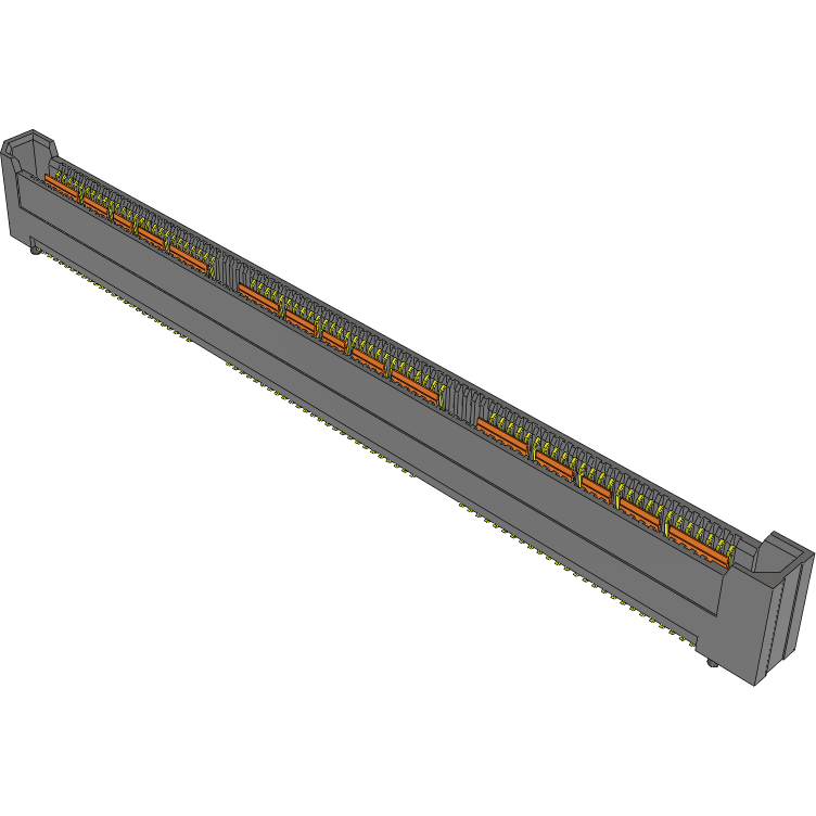 Samtec-QRF8-078-07.0-S-D-A-GP Cabezales del conector y receptáculos PCB Conn High Speed Socket Strip SKT 156 POS 0.8mm Solder ST SMD Q Rate® Tray