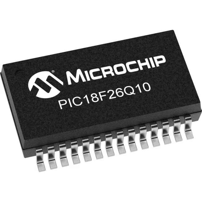 Microchip Technology-PIC18F26Q10-I/SS Microcontrollers - MCUs MCU 8-bit PIC RISC 64KB Flash 2.5V/3.3V/5V 28-Pin SSOP Tube