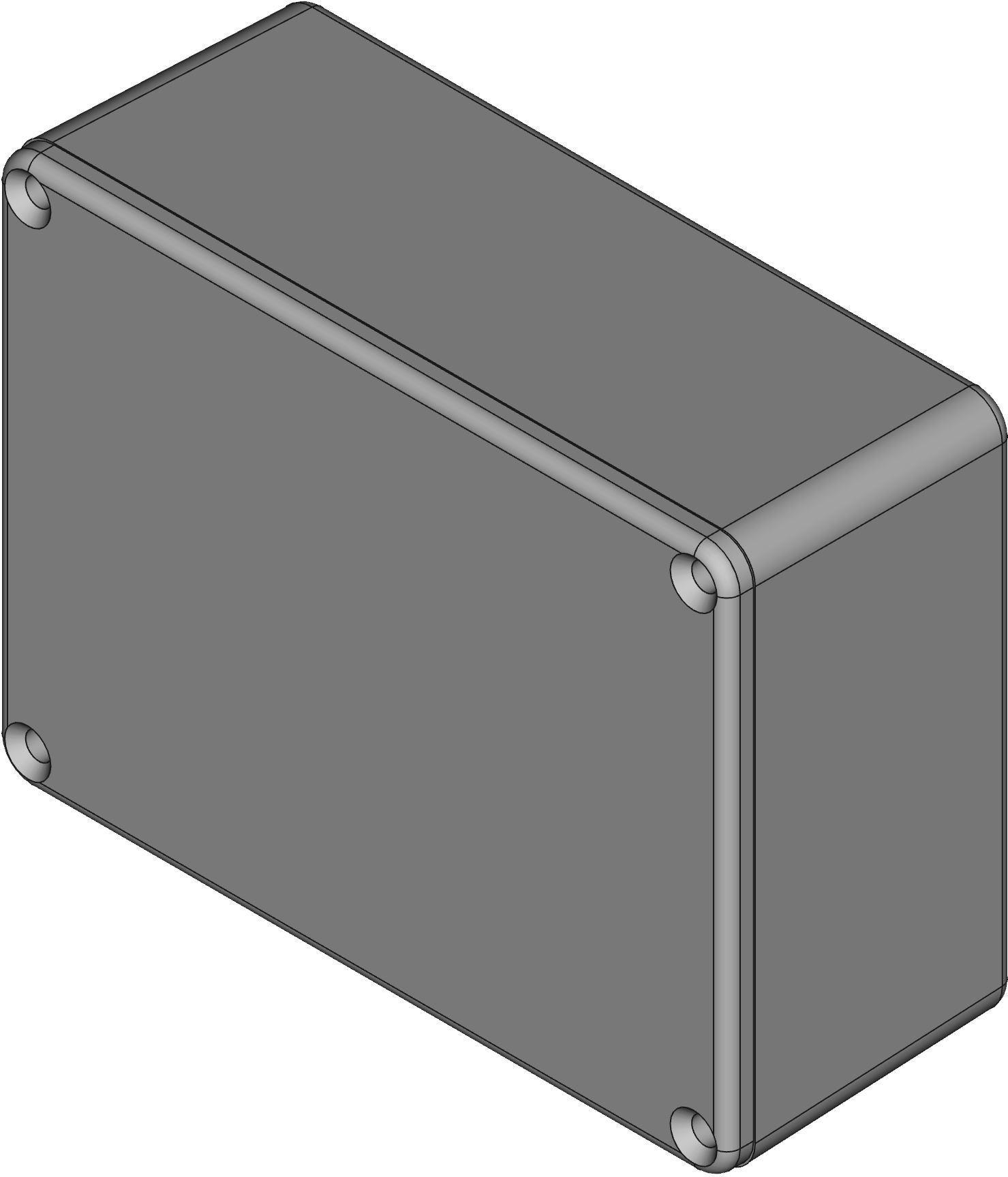 Hammond Manufacturing-1590WS  Natural Die Cast Aluminum Wall Mount Watertight Enclosure