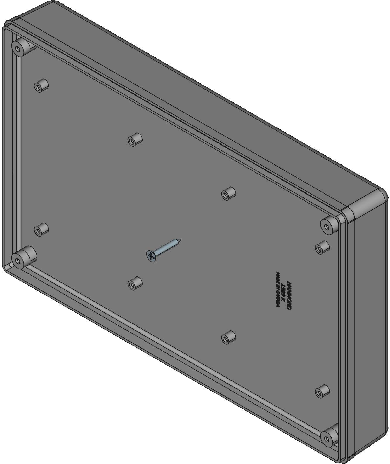 Hammond Manufacturing-1599RFIKBKBAT  Black Acrylonitrile Butadiene Styrene Wall Mount Hand Held Enclosure