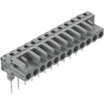 Female connector for rail-mount Headers, angled, Pin spacing 5 mm, 12 Pole