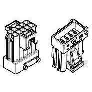 TE Connectivity-1-962349-1 分立接线罩连接器 Conn Housing RCP 6 POS Crimp ST Panel Mount Black Carton