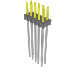 Conn Unshrouded Header HDR 10 POS 2.54mm Solder ST Top Entry Thru-Hole Bulk