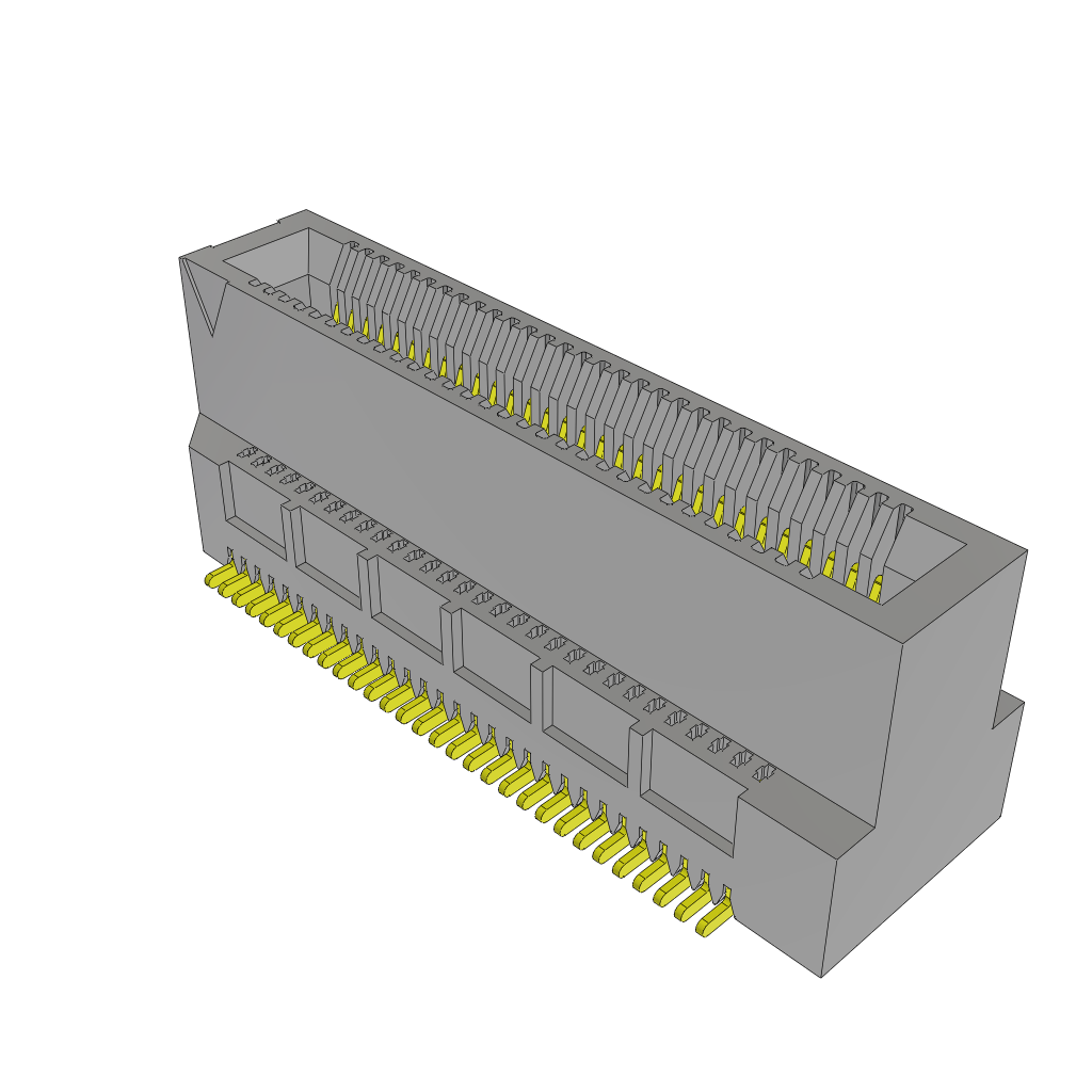 Samtec-MEC6-130-02-S-DV-A Connector Card Edge Conn Card Edge SKT 60 POS 0.635mm Solder ST SMD Tray