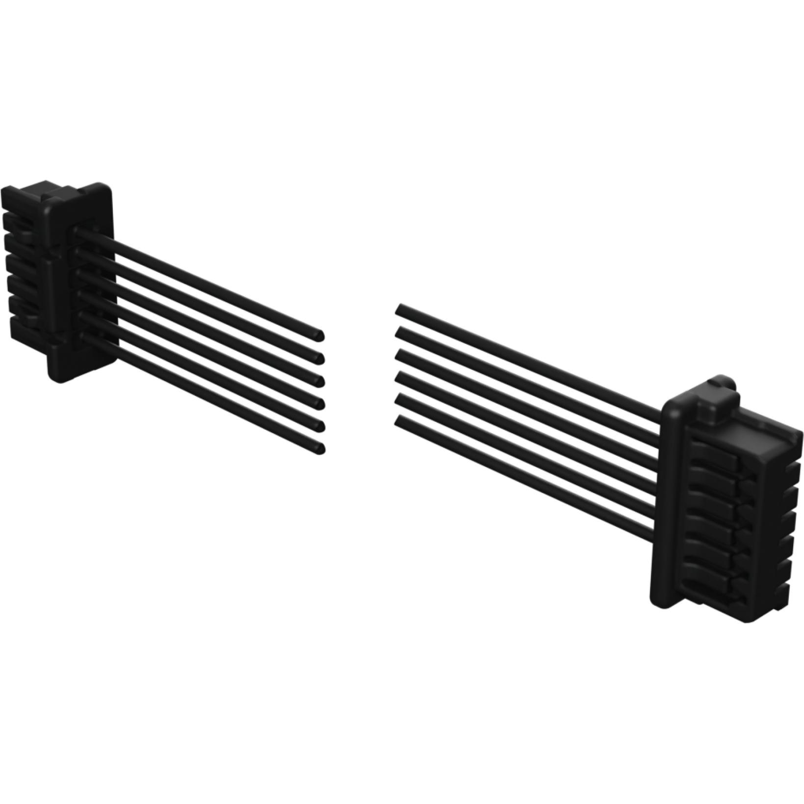 Molex-2262031063 Andere Kabelbaugruppen one blade-to-one blade Off-the-Shelf (OTS) Cable Assembly, 1.00mmPitch, Single Row, 300.00mm Length, 6 Circuits, Black