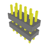 Conn Board Stacker HDR 10 POS 2.54mm Solder ST Top Entry Thru-Hole Bulk