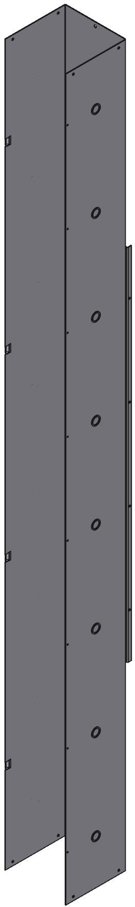 Hammond Manufacturing-CWST896 Wiring Ducts Wiring Ducts Hinged Cover Square with Cover Steel Gray