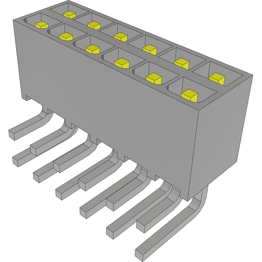 Samtec-IPT1-106-01-S-D-RA Connector Headers and PCB Receptacles Conn Wire to Board HDR 12 POS 2.54mm Solder RA Side Entry Thru-Hole Mini Mate® Tube