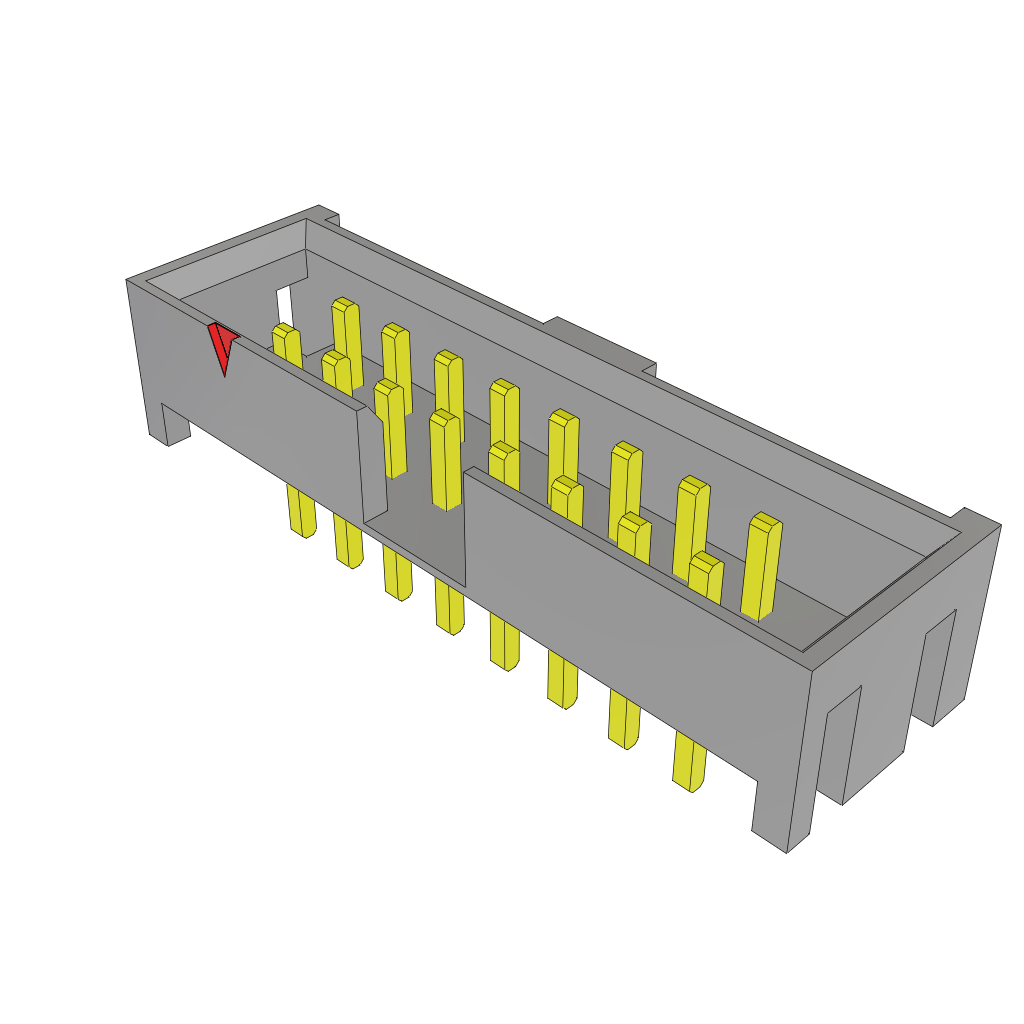 Samtec-STMM-108-01-G-D Piastre connettori e prese PCB Conn Shrouded Header HDR 16 POS 2mm Solder ST Thru-Hole Tube