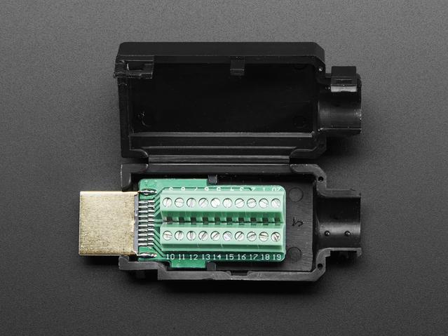 Adafruit Industries-3118 Otro conector Conn HDMI/Terminal Block M