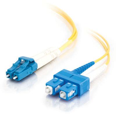 Legrand-11194 Cable Assembly Fiber Optic 8m LC-SC 9/125 OS2 Duplex Single-Mode Fiber Optic Cable (TAA Compliant) - Yellow