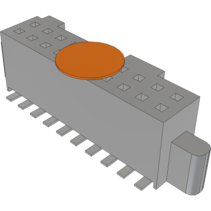 Samtec-SFML-110-02-L-D-K-TR Cabezales del conector y receptáculos PCB Conn Socket Strip SKT 20 POS 1.27mm Solder ST SMD TIGER EYE™ T/R