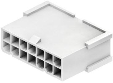 CnC Tech, LLC-4282-3-14-D Einzeladersteckverbinder, Gehäuse Conn Housing PL 14 POS 4.2mm Crimp ST Cable Mount White Bag
