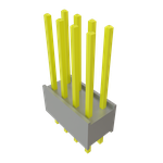Conn Board Stacker HDR 8 POS 2.54mm Solder ST Top Entry Thru-Hole Bulk