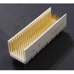 Millipacs®, Back Plane Connectors, 2mm Hard Metric Series 5 Row vertical Press-Fit Header, Type B with 125 Signal Pins and RoHS compatible