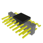 Conn Unshrouded Header HDR 16 POS 2.54mm Solder RA Side Entry SMD Tube