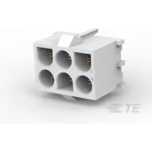 TE Connectivity-641970-3 连接器插头及 PCB 插座 Conn Wire to Board HDR 6Power POS 6.35mm Solder ST Thru-Hole Bag