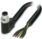 PHOENIX CONTACT-1414837 Andere Kabelbaugruppen Cable Assembly, 5-position, PUR halogen-free, black RAL 9005, Plug angled M12 SPEEDCON, K-coded, on free cable end, Cable length 1.5 m, for AC current up to 16 A/690 V