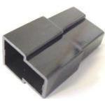 2 Way Black 6.3 Unsealed Male Connector