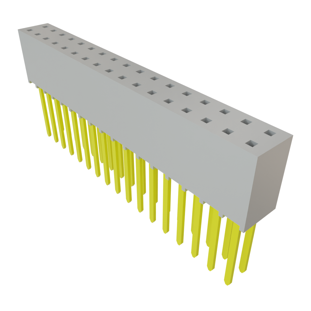 Samtec-SSW-117-23-G-D Connector Headers and PCB Receptacles Conn Socket Strip SKT 34 POS 2.54mm Solder ST Top Entry Thru-Hole Bulk