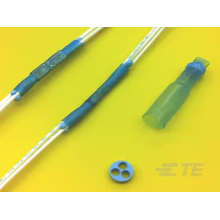 TE Connectivity-650140-000 Steckverbinderanschlüsse Splice 12AWG Copper Alloy Transparent Blue 27.94mm Tin Bag/Box