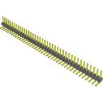 Conn Unshrouded Header HDR 40 POS 2.54mm Solder RA Side Entry Thru-Hole Bulk