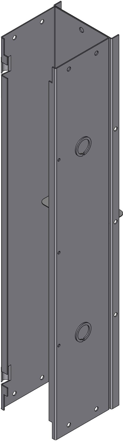 Hammond Manufacturing-CWST424 Ductos de alambrado Wiring Ducts Solid Wall Square with Cover Steel Gray