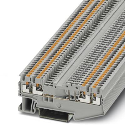 PHOENIX CONTACT-3210326 连接器接线板 Conn Disconnect Terminal Block 4 POS Push-In Spring T DIN Rail 10A