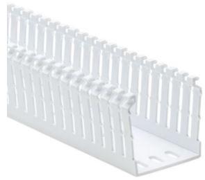 HellermannTyton-184-22008 配线槽 Wiring Ducts Slotted Square Mounting Holes Polyvinyl Chloride White Carton