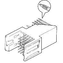 Amphenol Communications Solutions-HM1L41LDP000H6PLF Connector Backplane Metral® Board Connectors, Backplane Connectors, Right Angle Signal Header, 24 Position Press-Fit